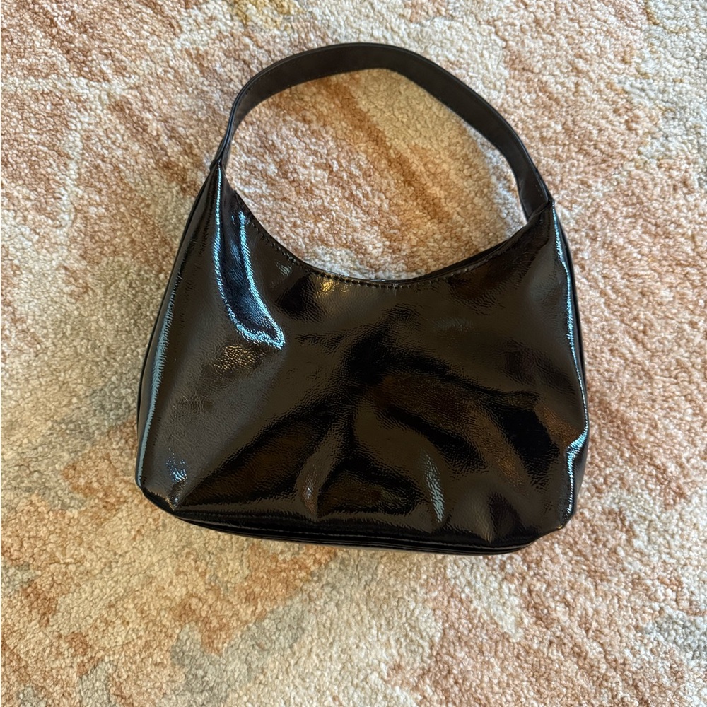 Old Navy Shiny Black Mini Bag